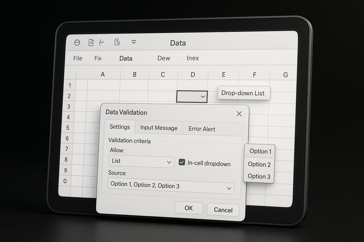 Step-by-Step: How to Make a Drop List in Excel
