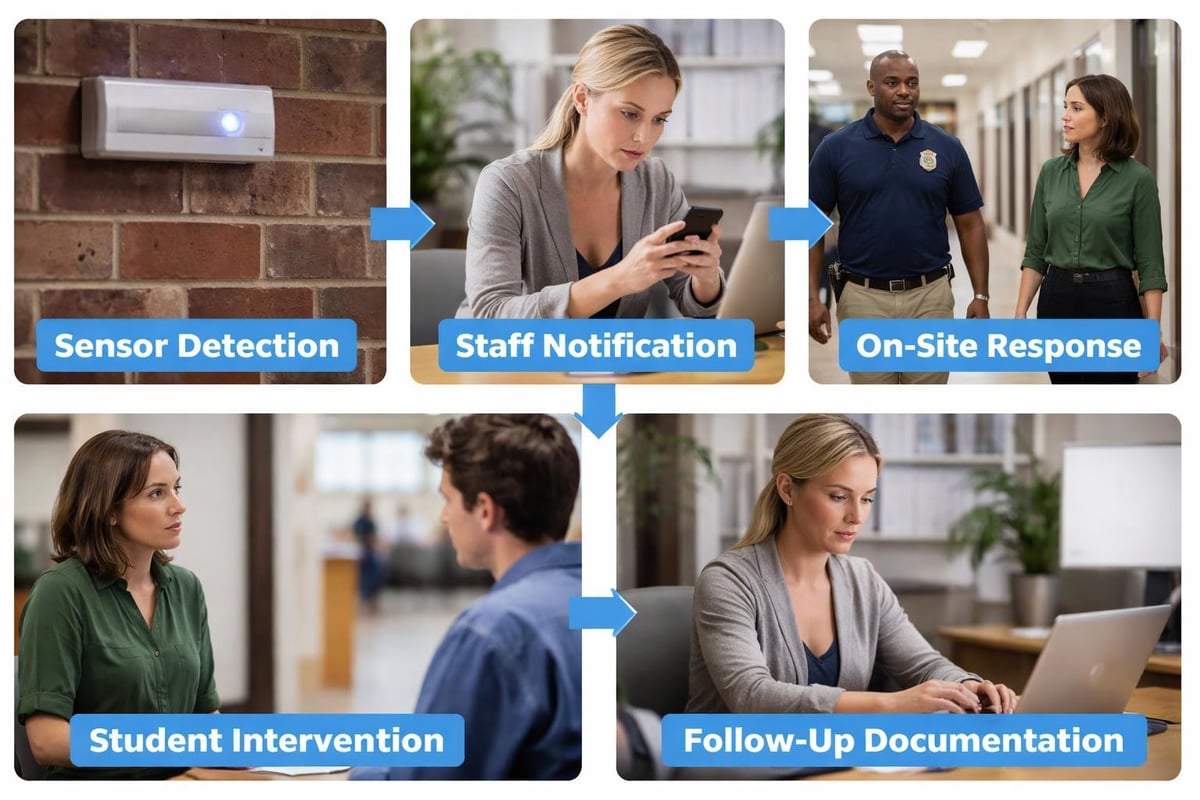 School vape detection workflow