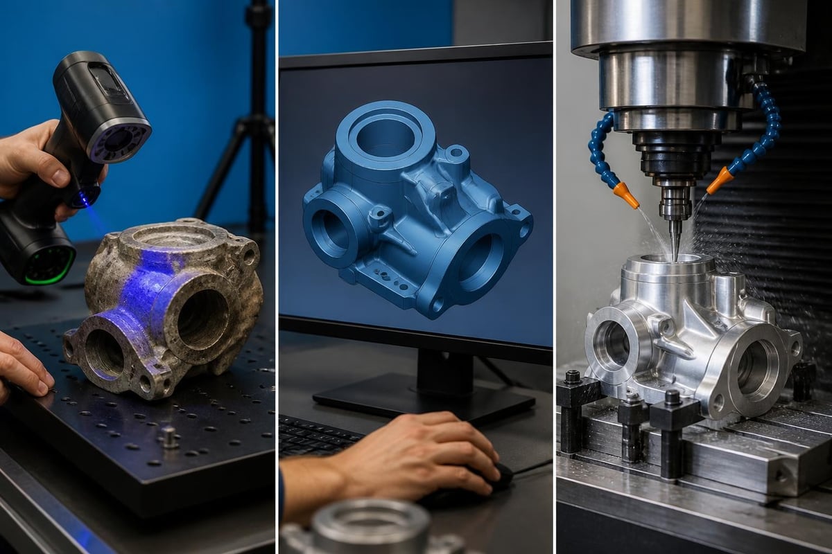 Reverse engineering process for replacement parts