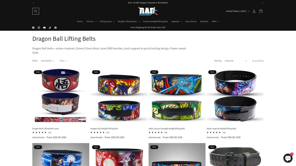 7 Must-See Anime Belts for Fans in 2026 - Dragon Ball Lifting Belt – RAD Ultimate