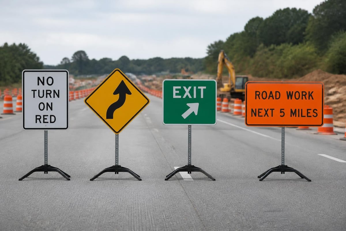 Construction sign categories