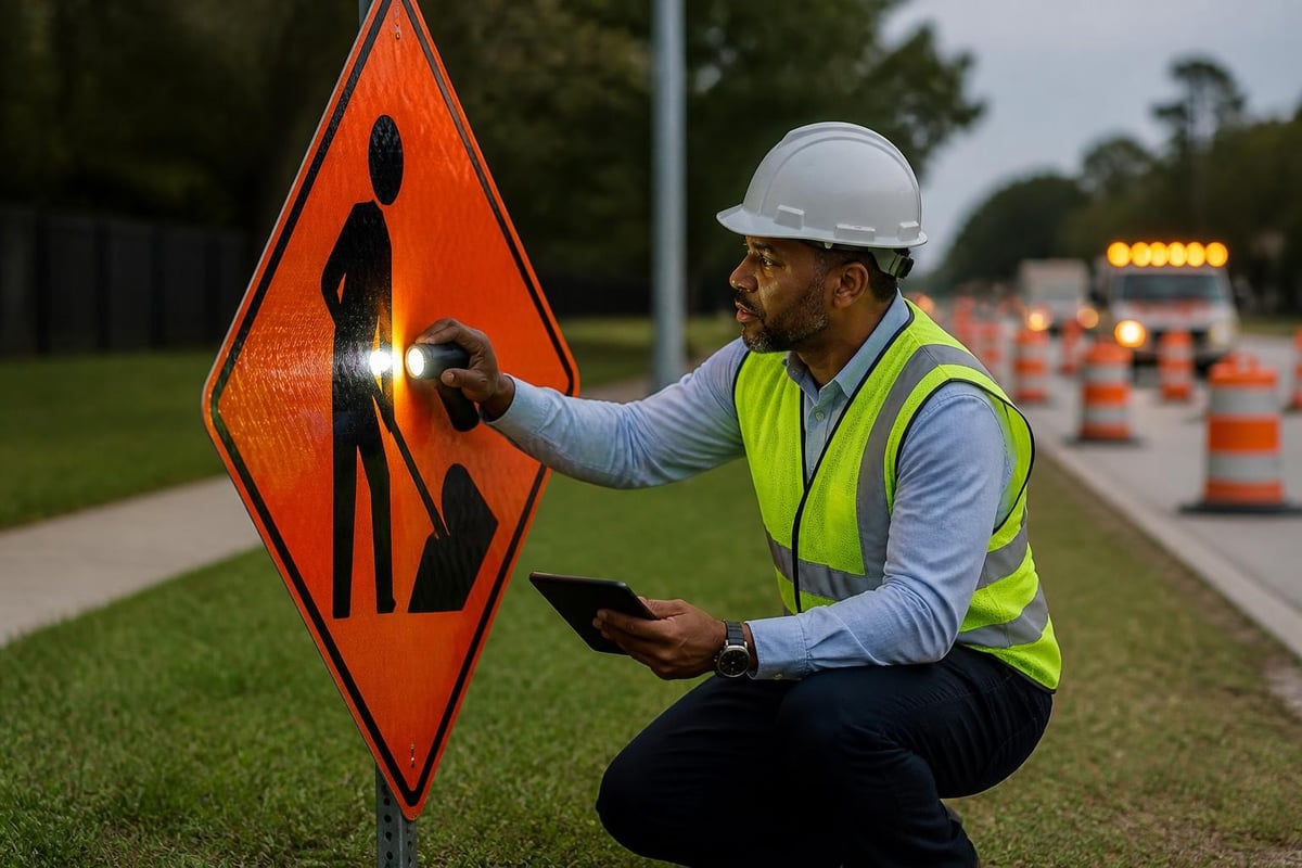 Construction sign inspection checklist