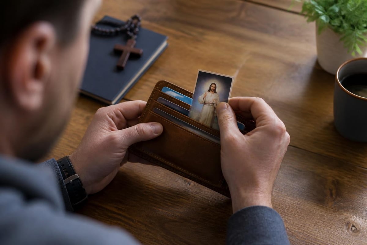 Holy cards in daily Catholic practice
