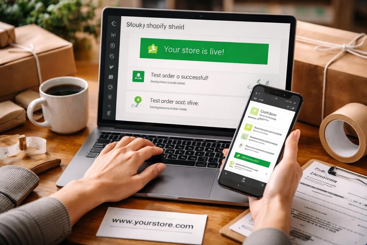 Shopify store launch sequence