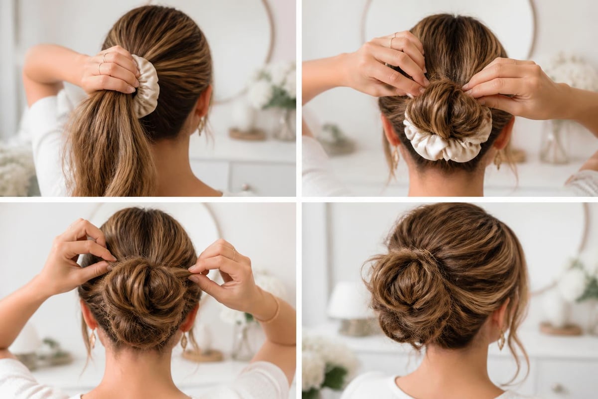 Scrunchie volume creation technique