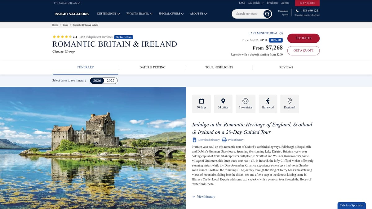 7 Unforgettable Guided Tour England Experiences for 2026 - Romantic Britain & Ireland