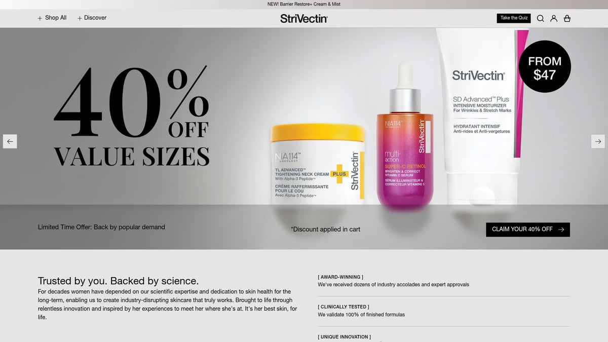 9 Essential Body Cream for Wrinkled Skin Picks for 2026 - StriVectin Crepe Control Tightening Body Cream