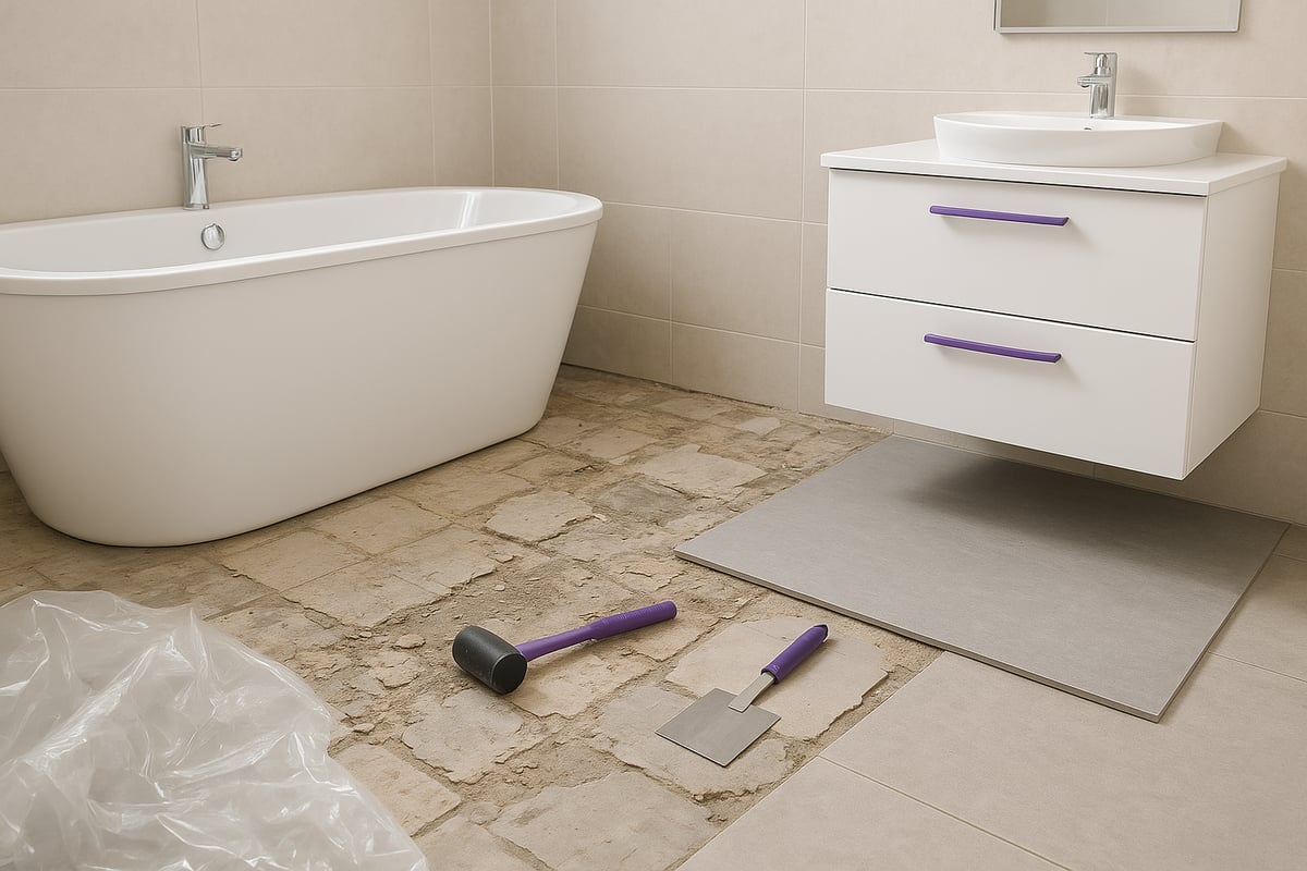 Suunnittelu ja valmistautuminen kylpyhuoneen lattiaremonttiin