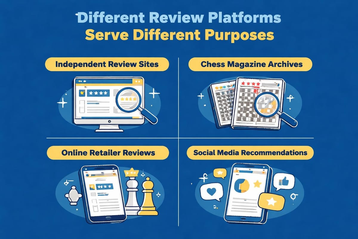 Comparing chess book review sources