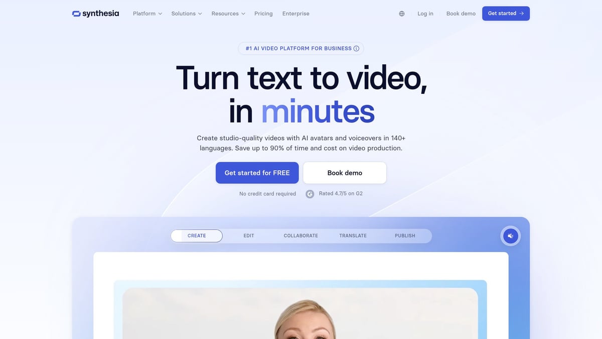 9 Brilliant Video Generation AI Tools Transforming 2026 - Synthesia