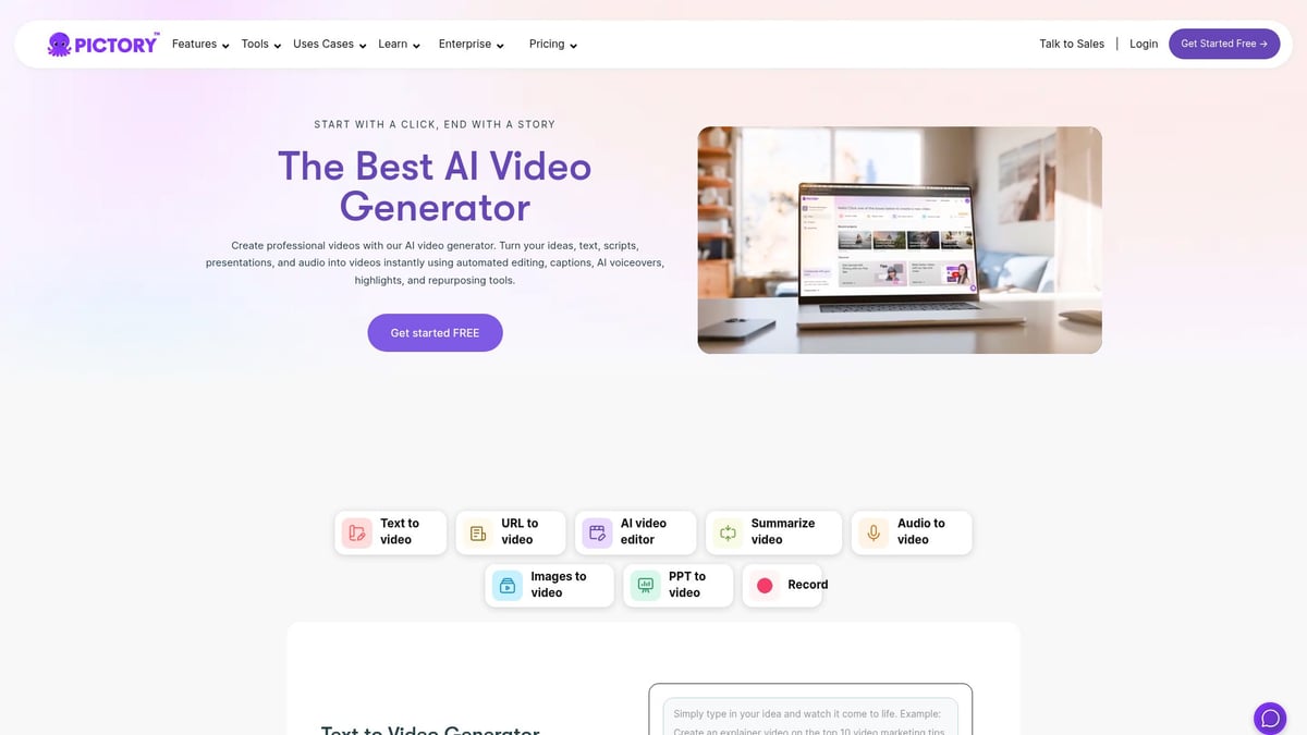 9 Brilliant Video Generation AI Tools Transforming 2026 - Pictory