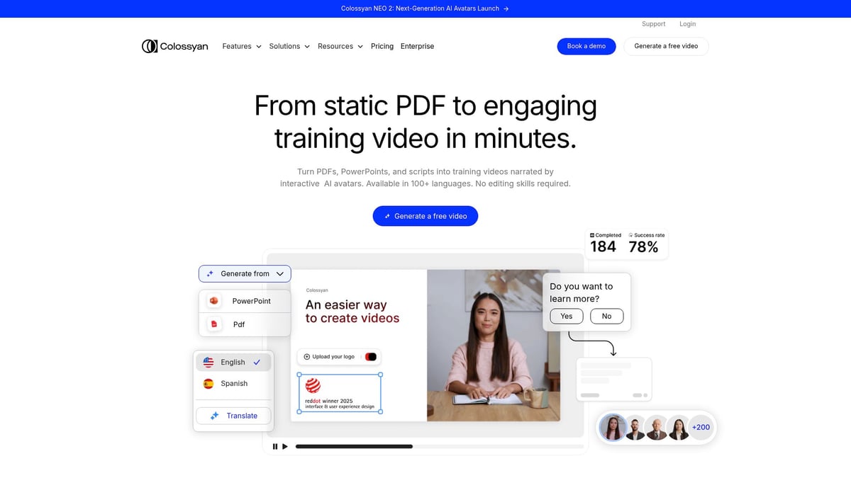 9 Brilliant Video Generation AI Tools Transforming 2026 - Colossyan
