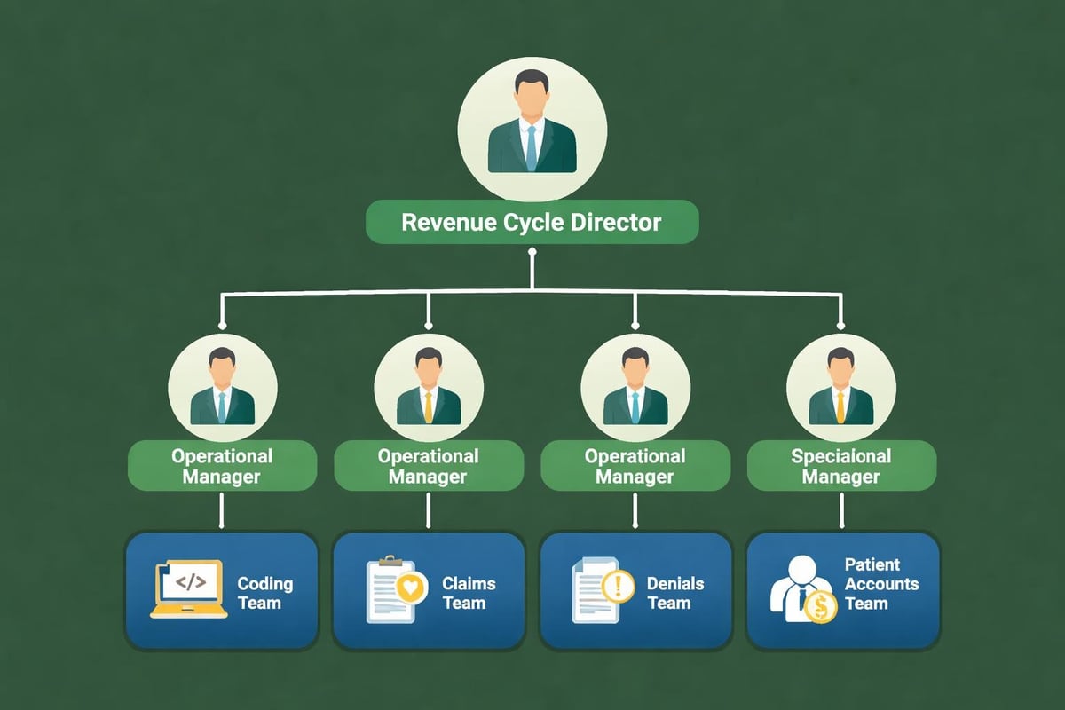 Revenue cycle service center team structure