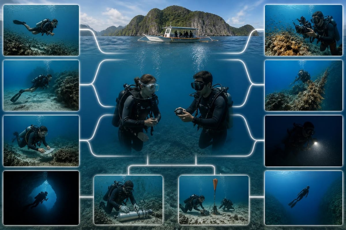 Skill progression in diving