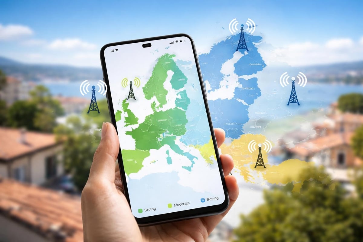 European network coverage map