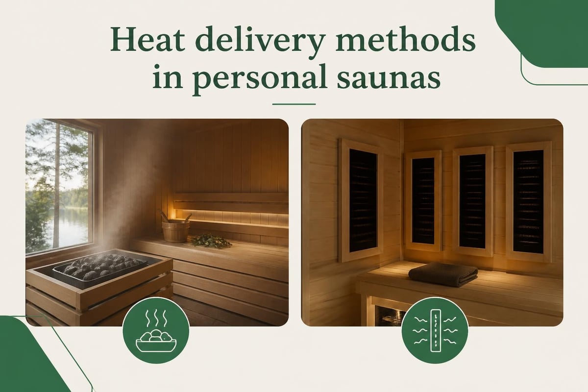 Traditional vs infrared personal sauna comparison