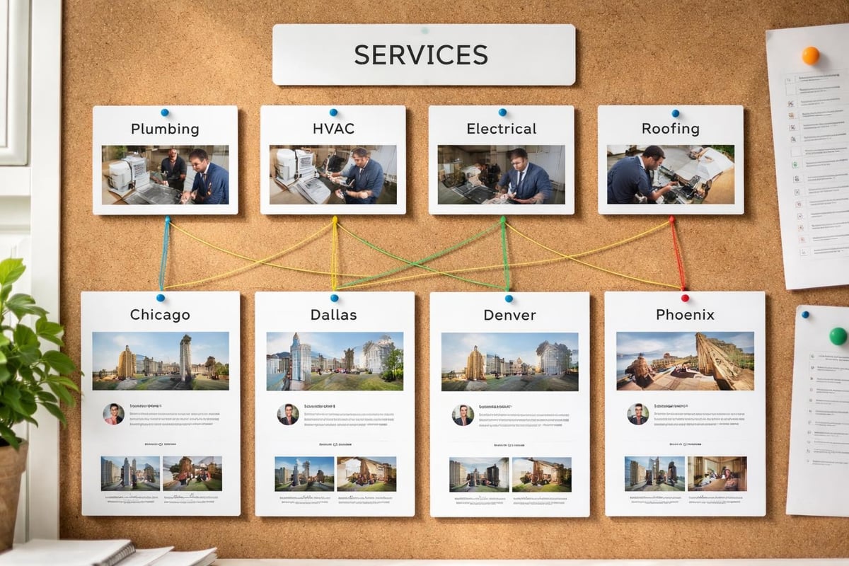 Content hierarchy for multi-location business