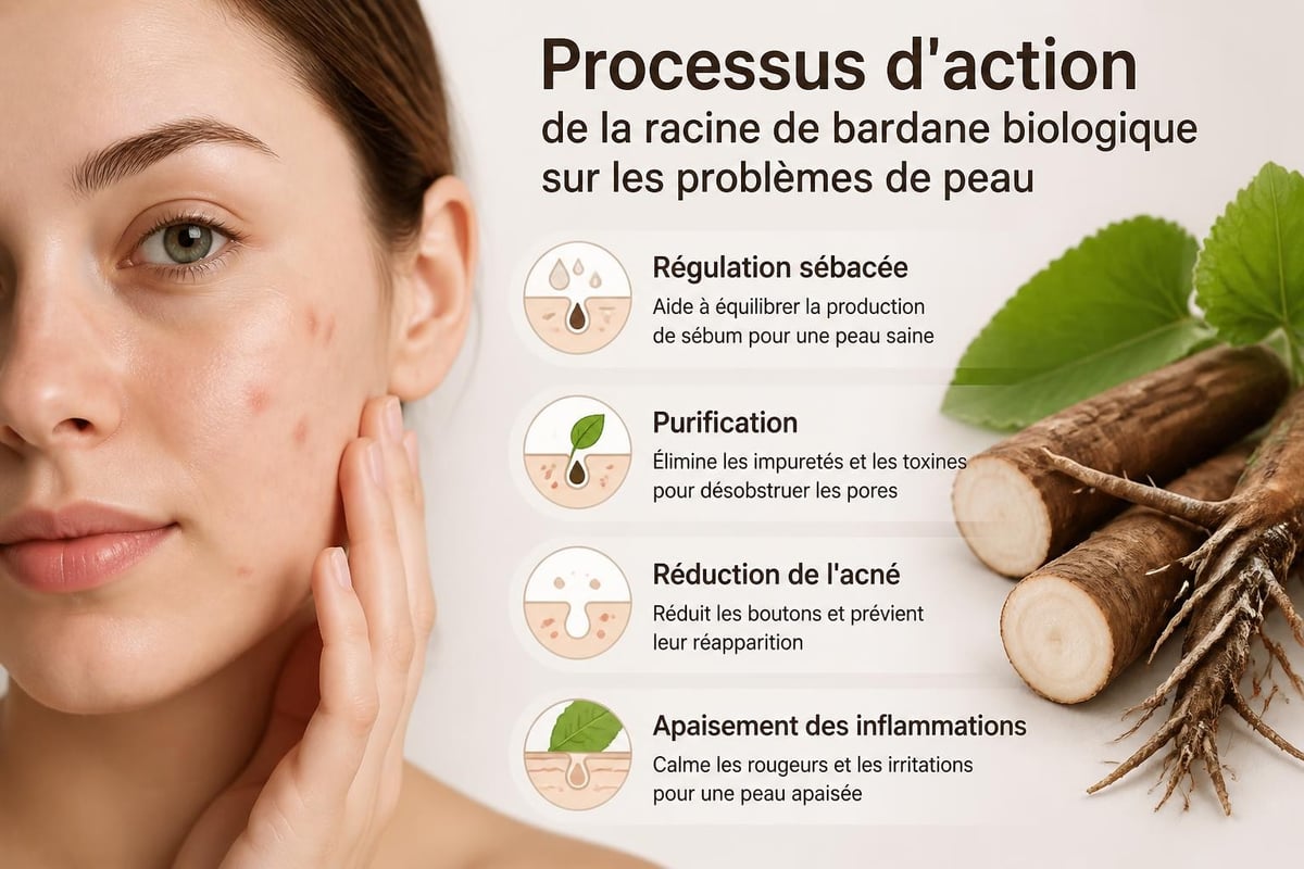 Bienfaits bardane pour la peau
