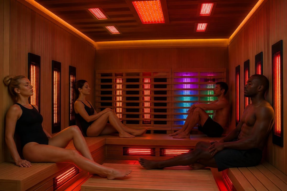 Sauna interior layout