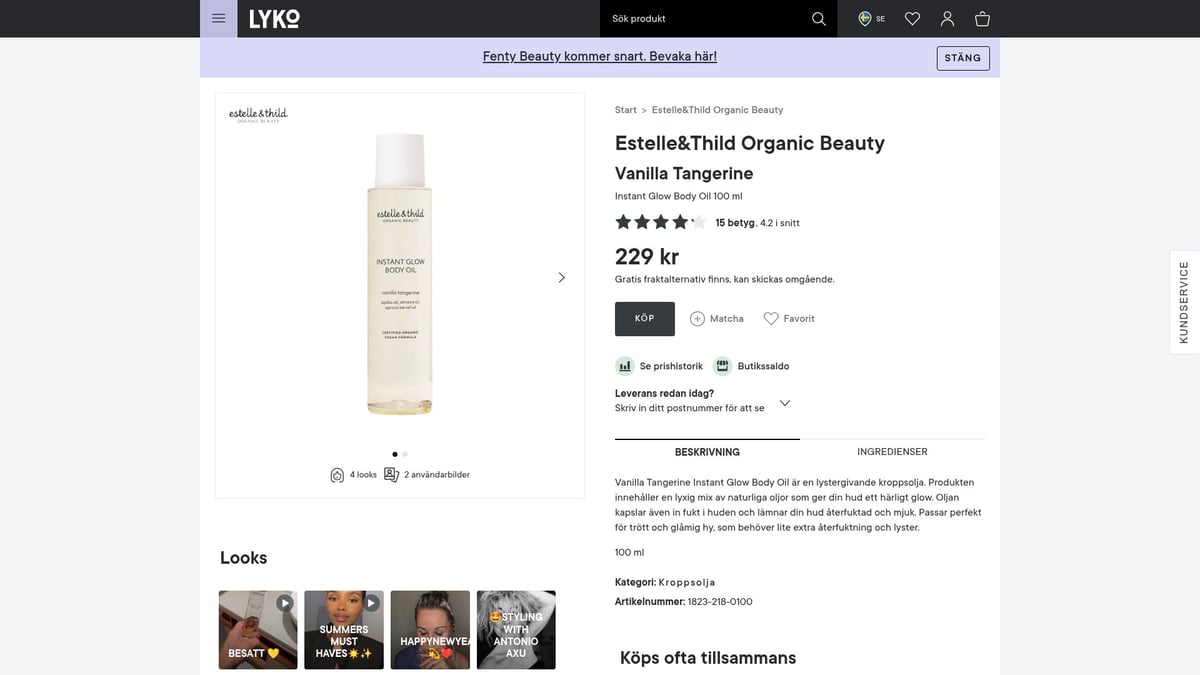 7 Amazing Body Oil Favorites For Silky Smooth Skin 2025 - Estelle & Thild Vanilla Tangerine Instant Glow Body Oil