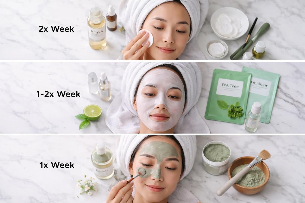 Weekly Korean skincare treatments