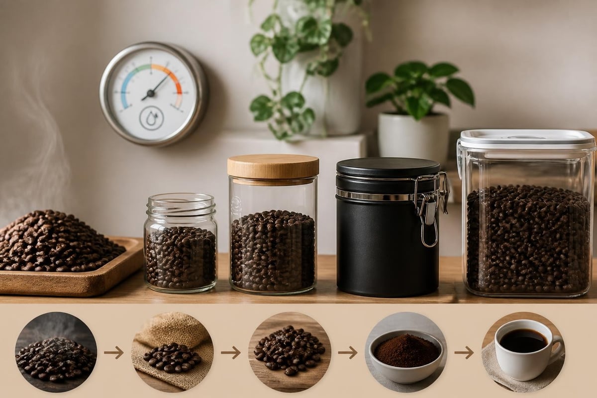 Conservation du café décaféiné
