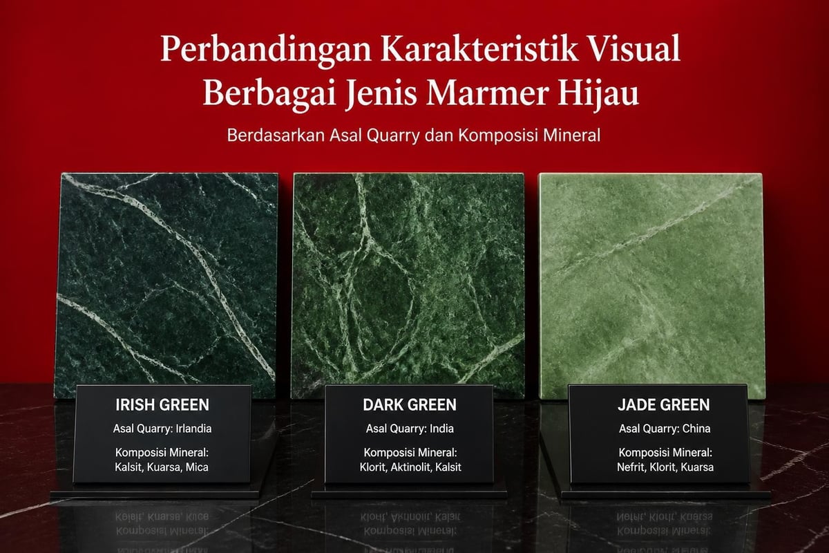 Varietas marmer hijau global