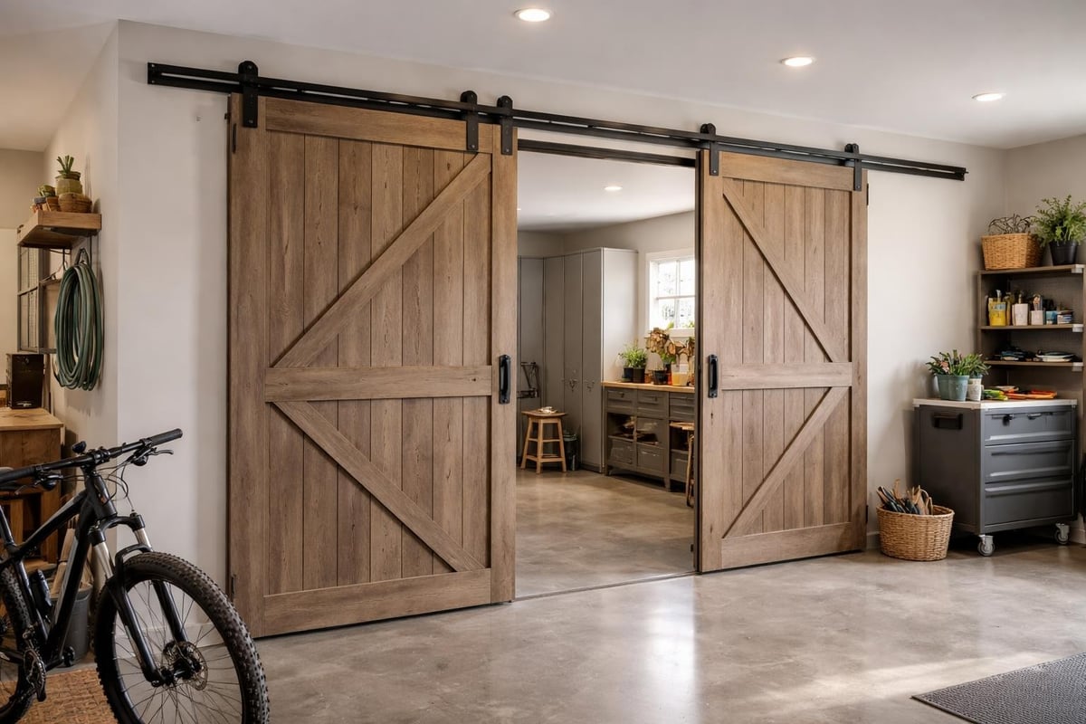 Bypass barn door system