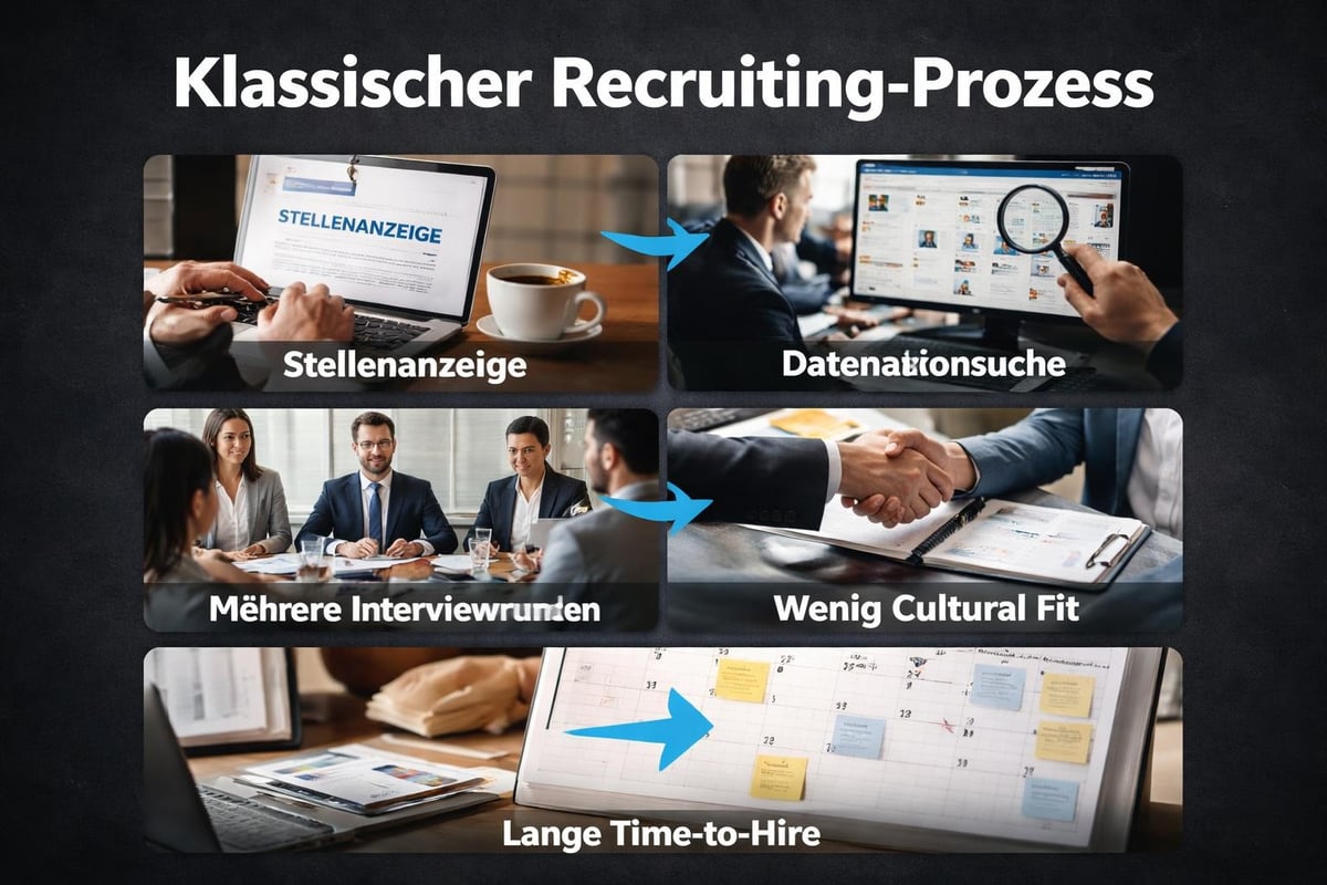 Traditional recruiting workflow