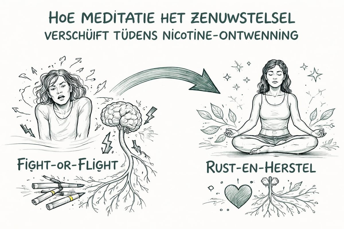 Zenuwstelsel kalmeert tijdens meditatie