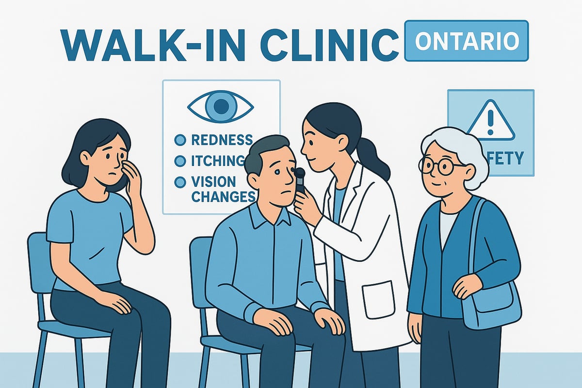 Common Eye Conditions Treated at Walk-In Clinics