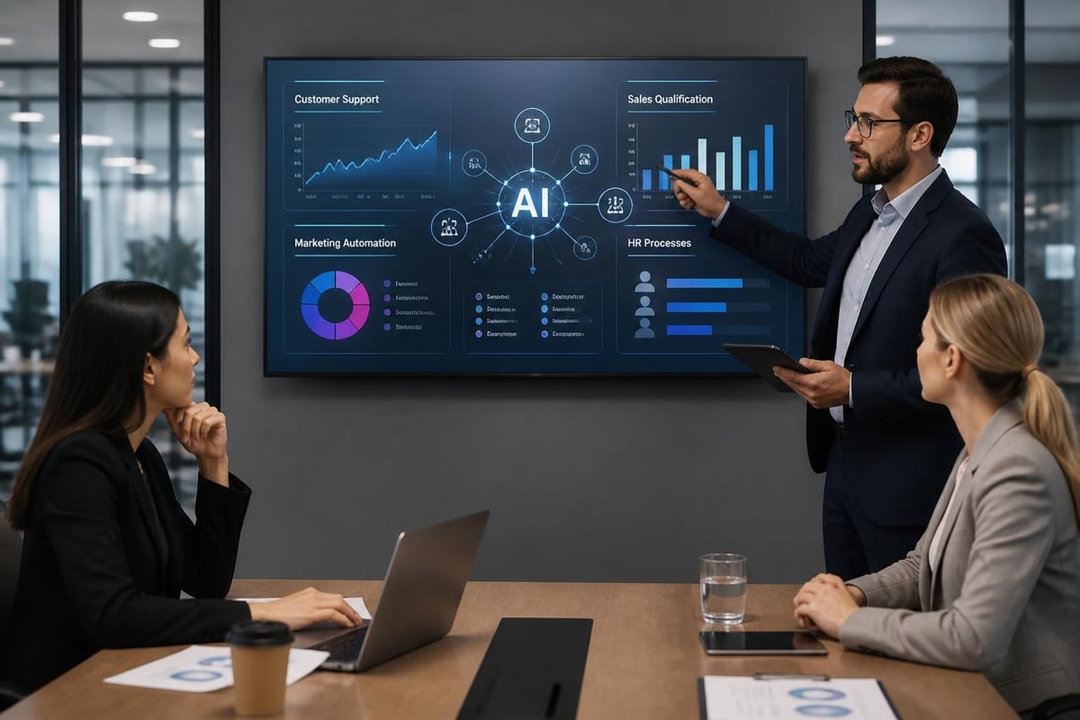 Workforce AI capabilities across business functions