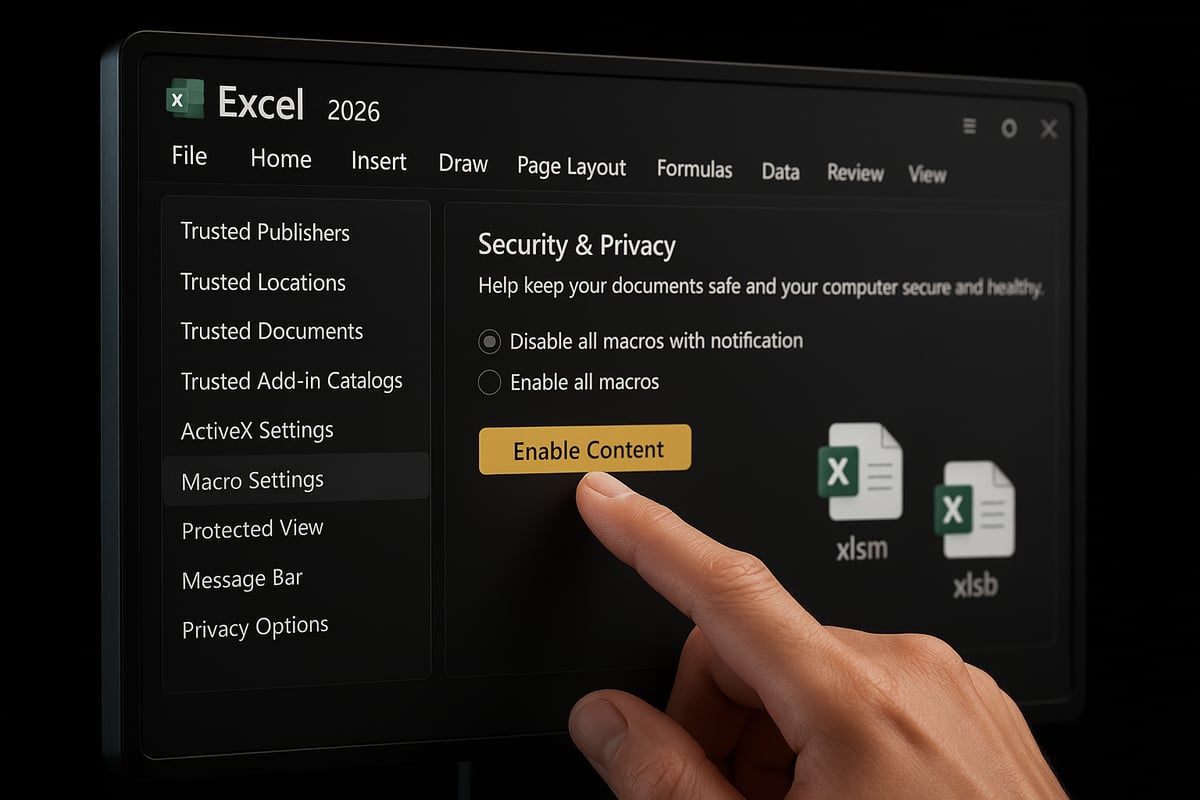 Step-by-Step Guide: How to Activate Macros in Excel 2026
