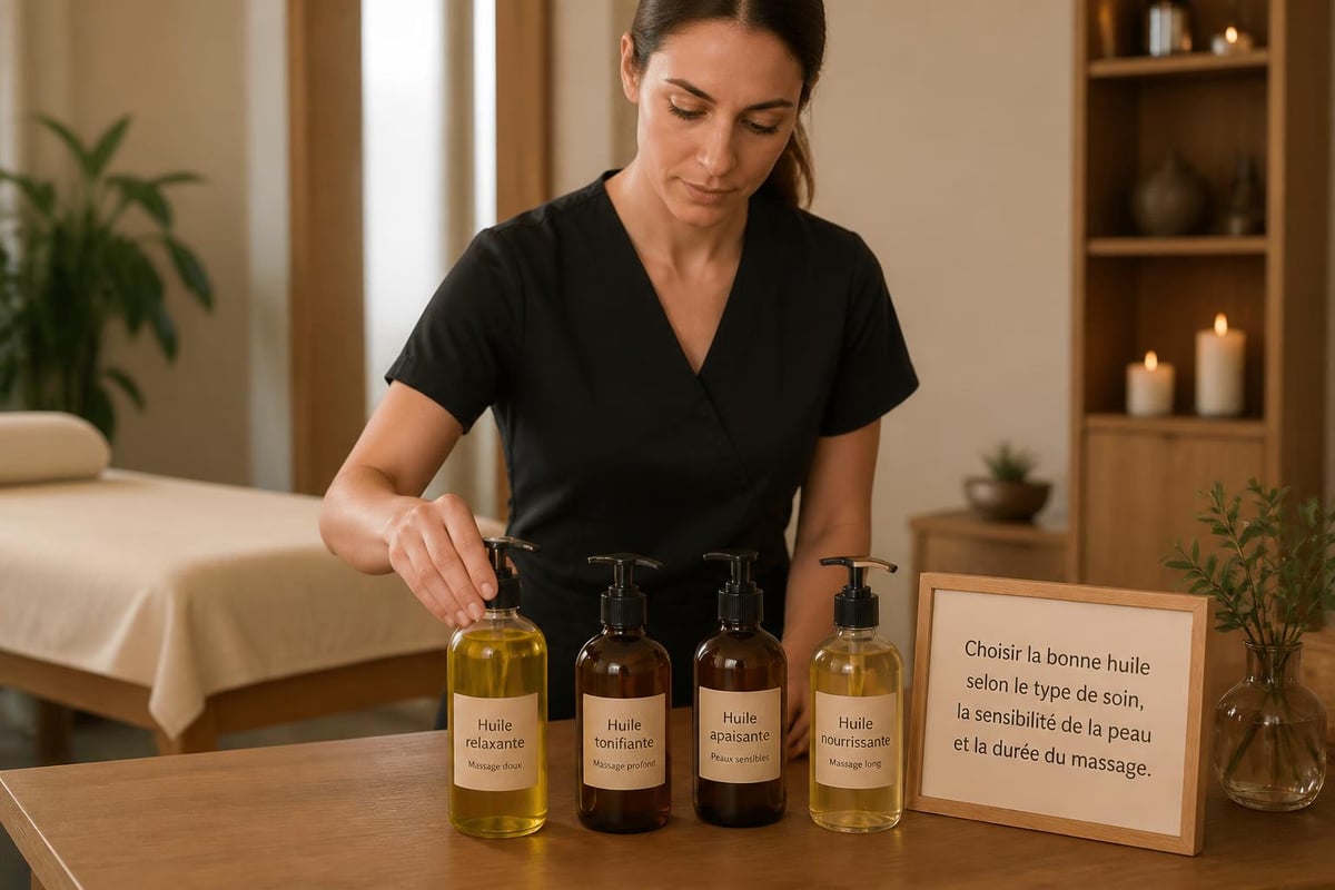 Huile de massage professionnelle en cabine