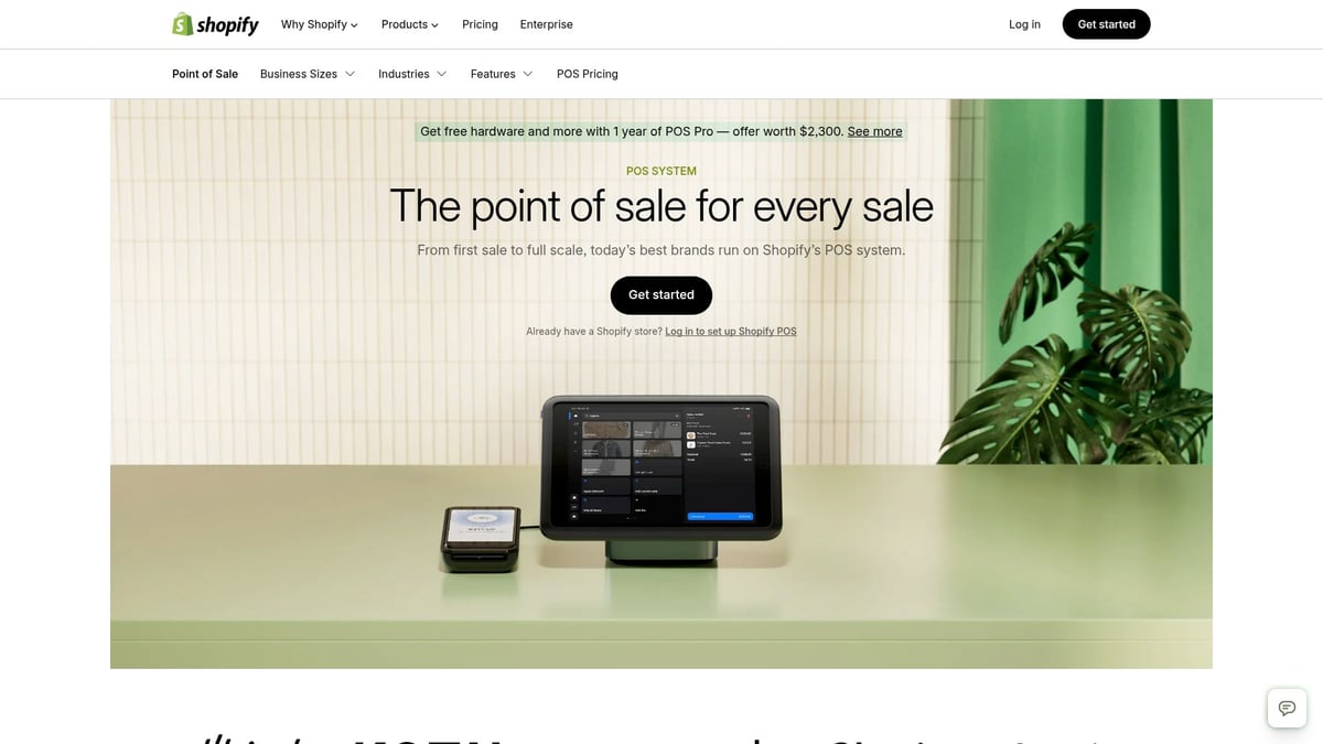 8 Shopify Solutions Innovantes à Découvrir en 2026 - Shopify POS – Point de vente Omnicanal