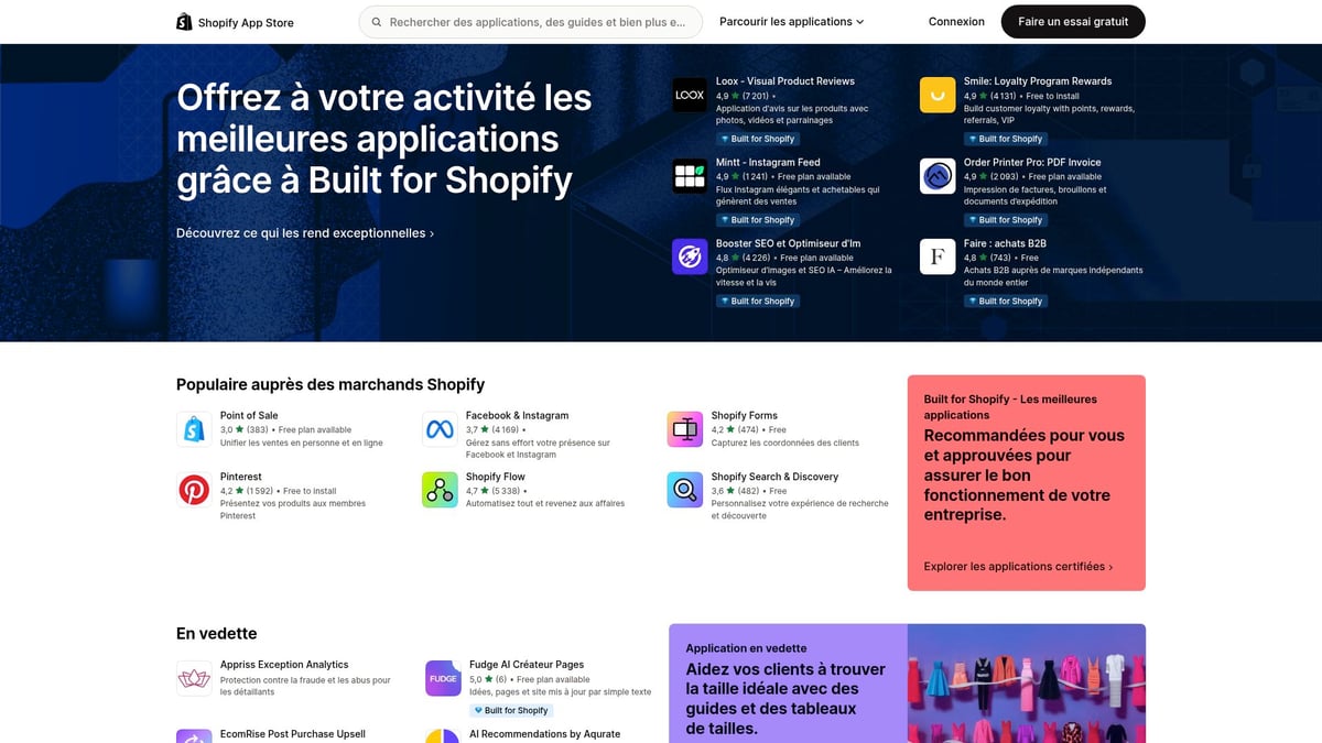 8 Shopify Solutions Innovantes à Découvrir en 2026 - Shopify App Store – Applications pour booster votre boutique