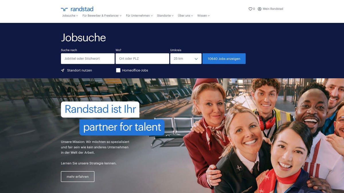 Top 10 Unverzichtbare Recruitment Agencies 2025 - Randstad – Flexible Personallösungen weltweit