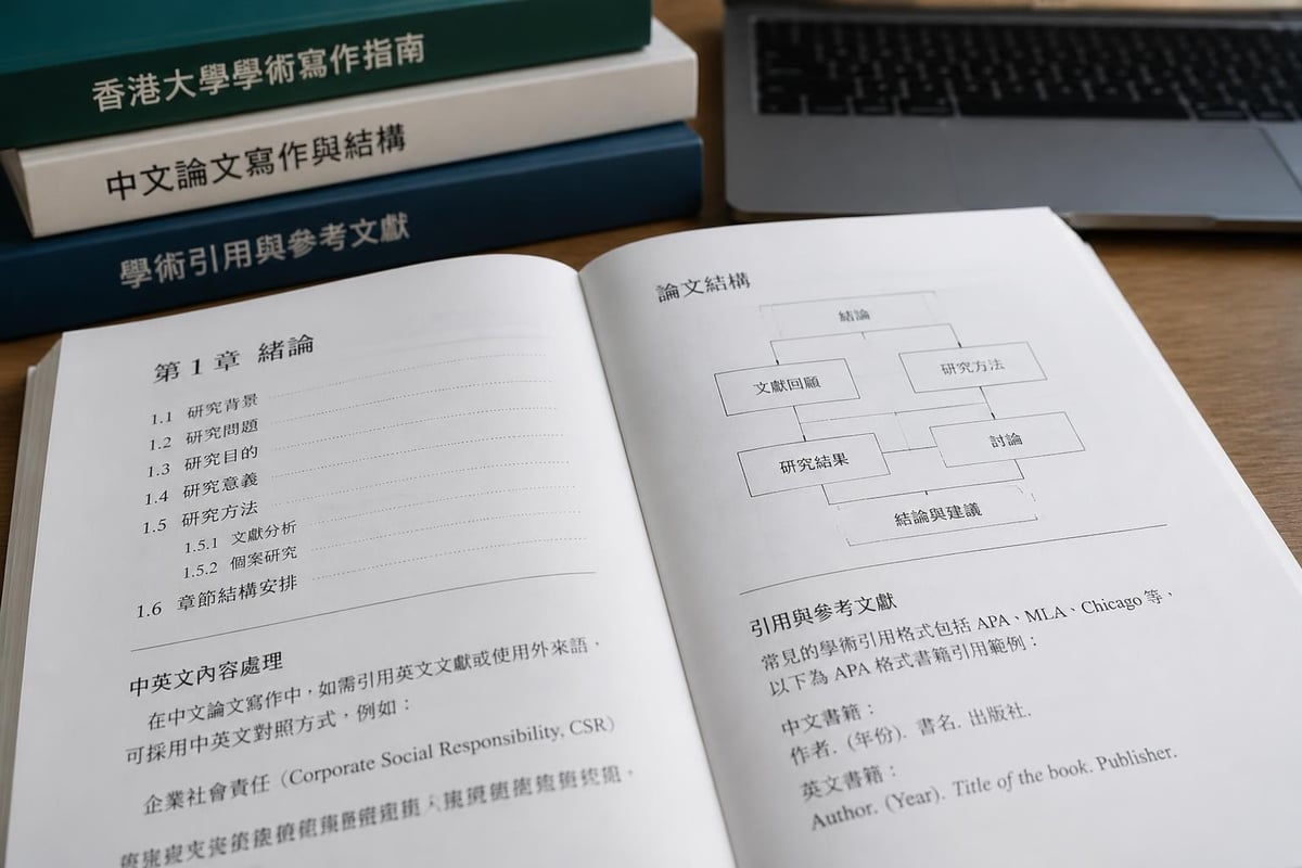Chinese academic formatting