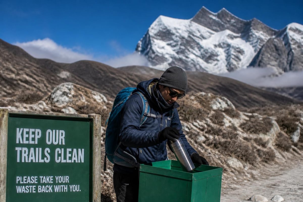 Sustainable trekking practices
