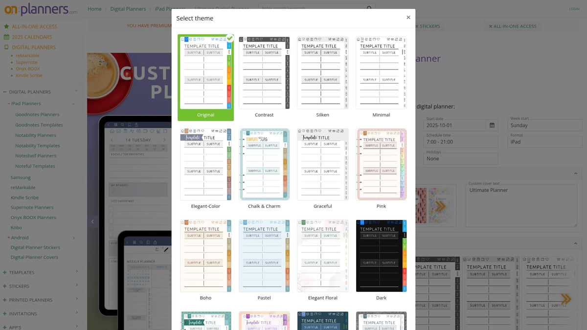 7 Best Printable Planner PDF Picks for Organized 2025 - Ultimate Digital Planner for iPad & Tablets
