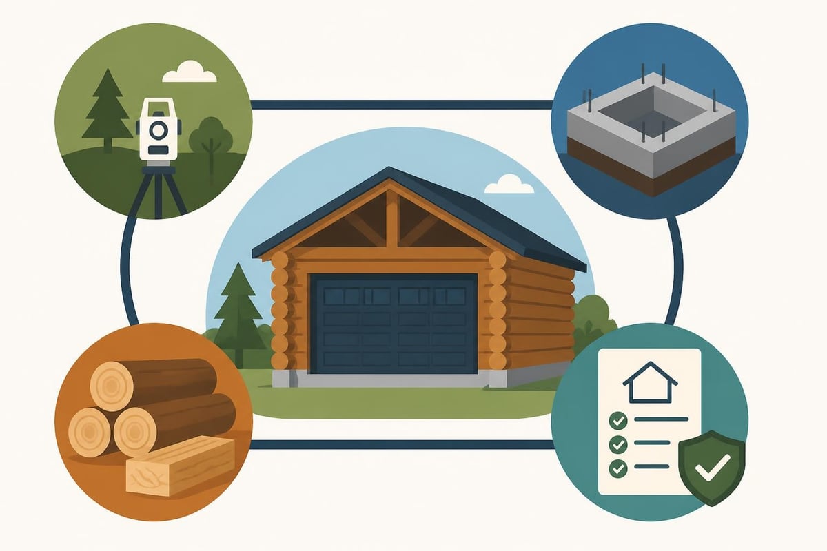 Log garage planning considerations