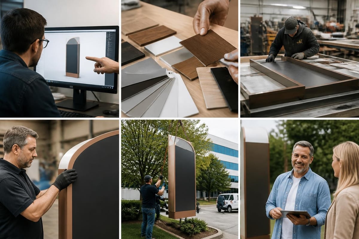 Sign manufacturing workflow