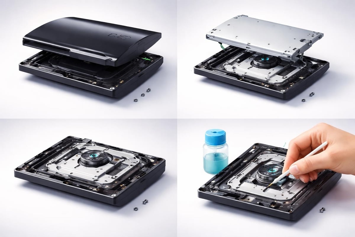 PS3 laser cleaning process