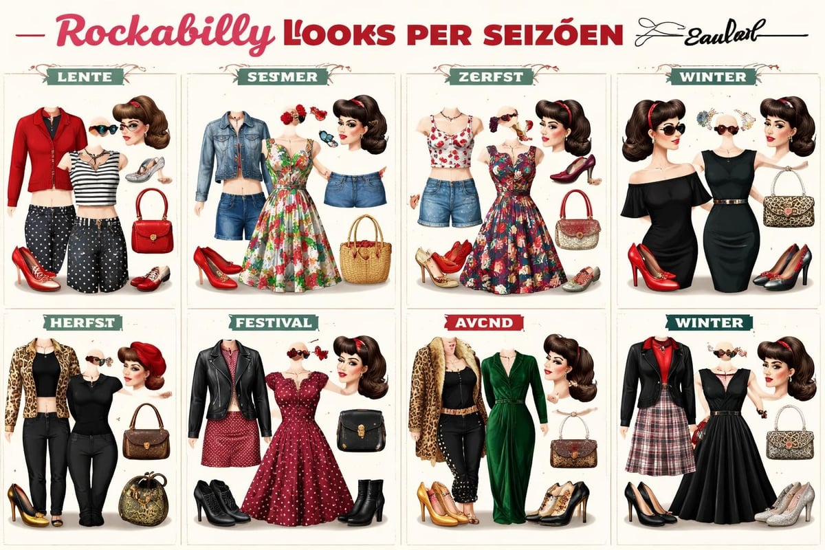 Rockabilly outfit combinaties
