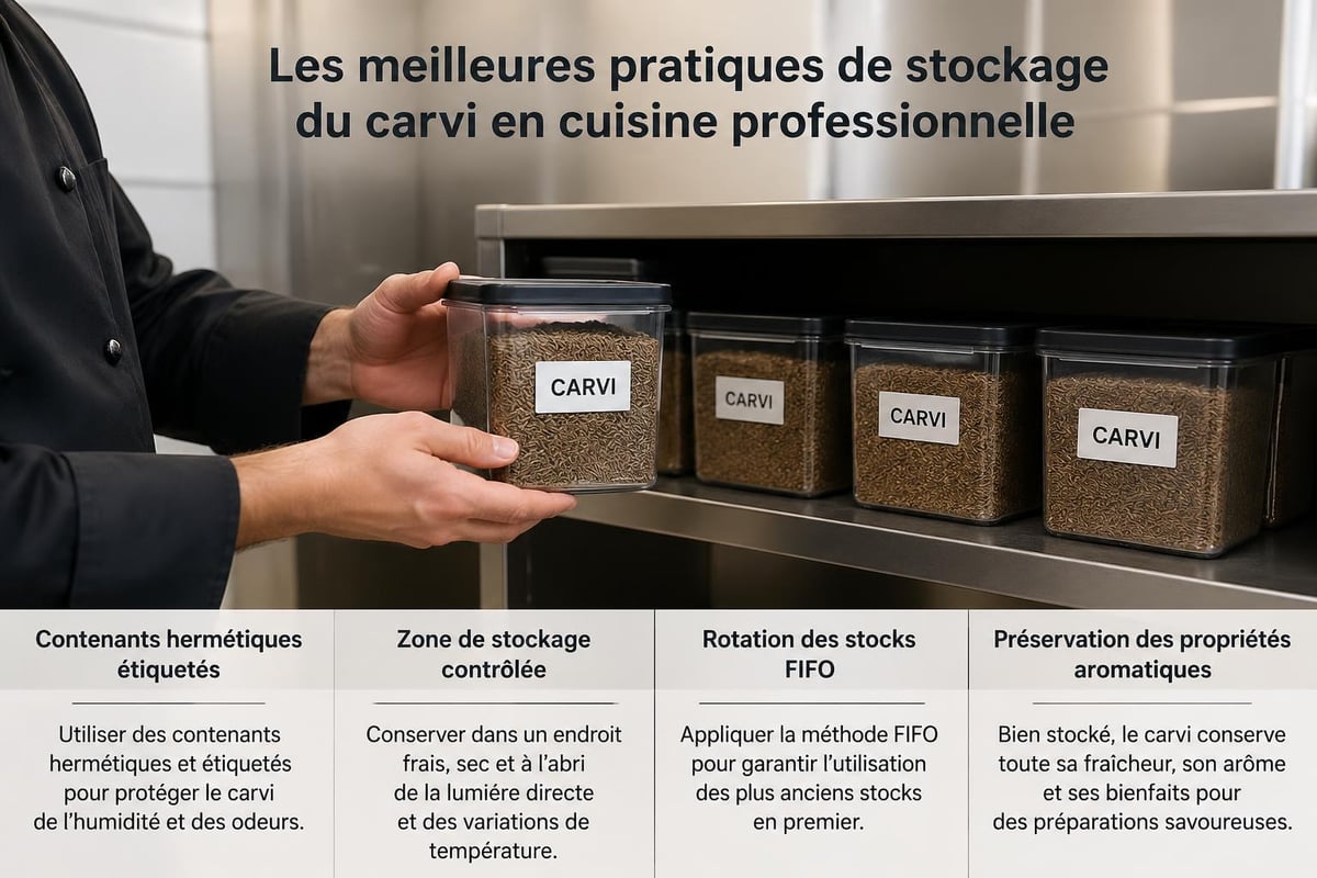 Conservation professionnelle du carvi