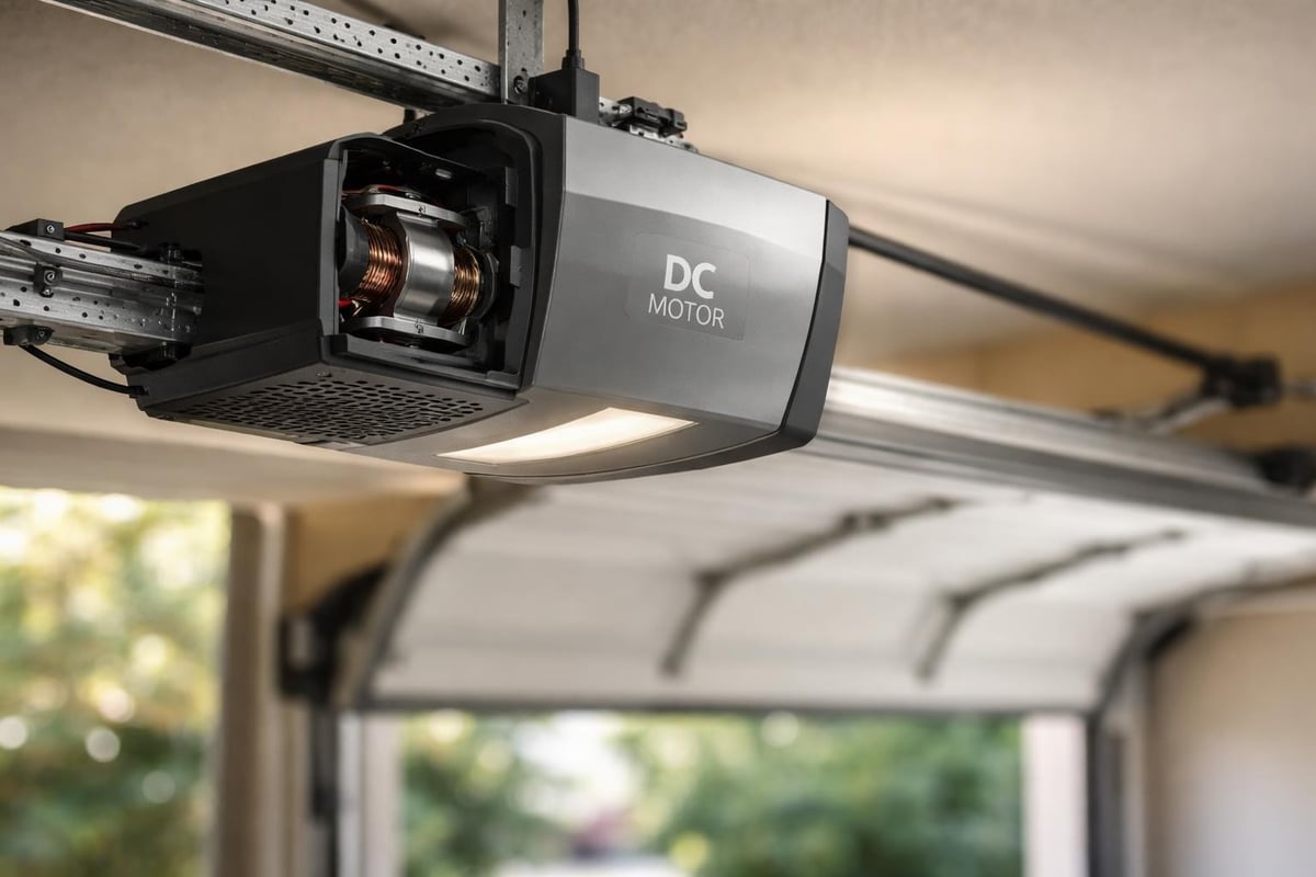 DC motor operation in garage door systems