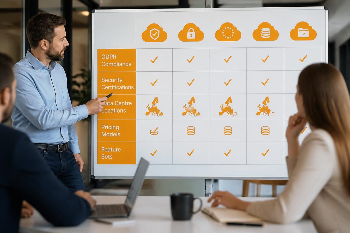 Cloud storage evaluation matrix