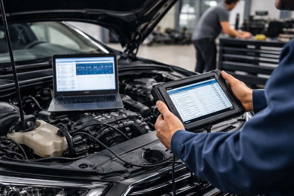 European car diagnostic process