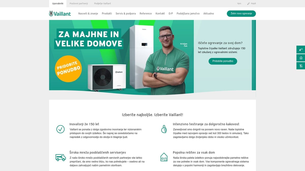 7 Najboljših Toplotne Črpalke za Vaš Dom v 2025 - Vaillant aroTHERM plus