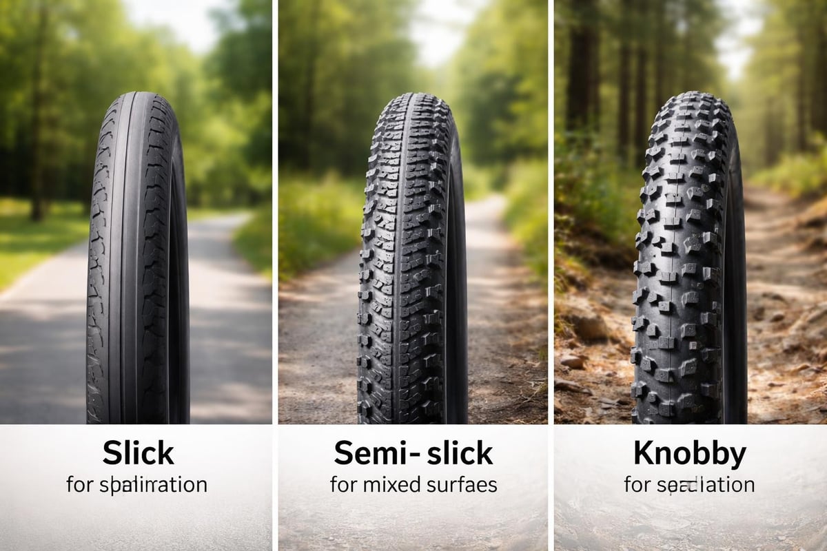 Tire selection for different terrains